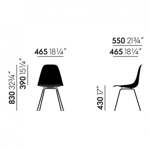 Cadeira Eames em Plástico DSX / Base Branca
